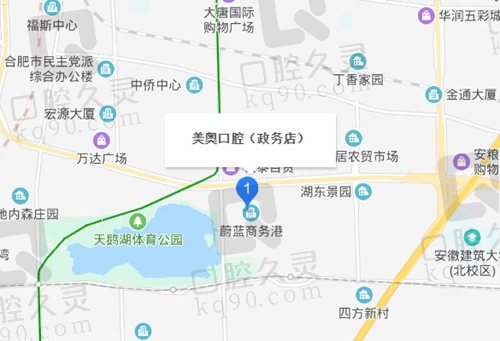 合肥美奥口腔蜀山政务院地址