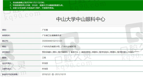 广州中山眼科中心资质