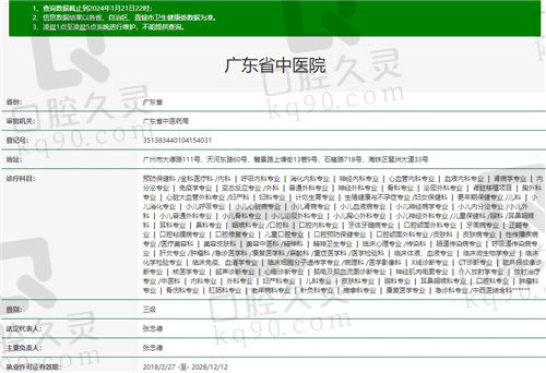 广东省中医院眼科资质