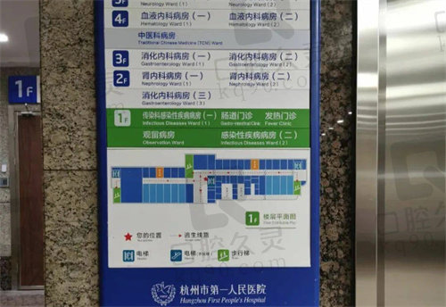 杭州市一医院导览图