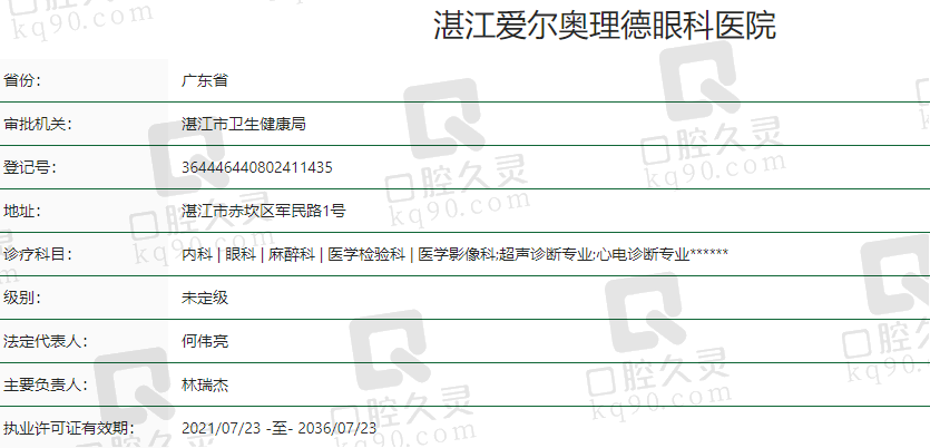 湛江爱尔眼科医院是正规大医院吗