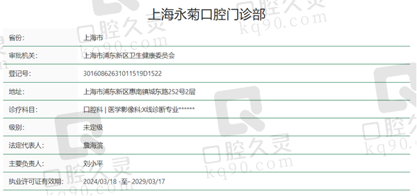 上海鑫齿口腔资质