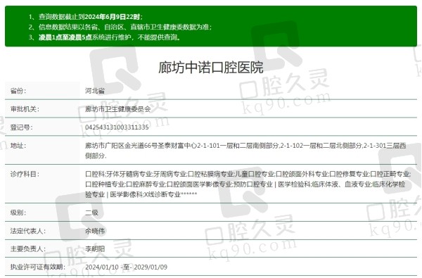 廊坊中诺口腔医院怎么样啊