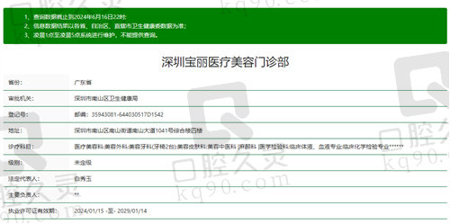 深圳宝丽医疗美容门诊部怎么样？