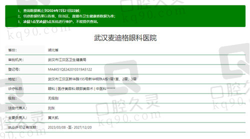 武汉麦迪格眼科医院正规吗