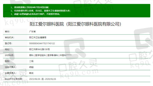 阳江爱尔眼科医院正规吗
