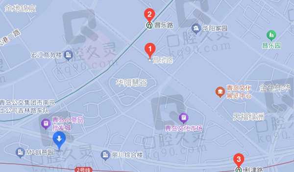 青岛优诺口腔辽宁路店附近地铁站点