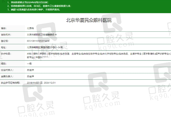 北京民众眼科医院正规吗