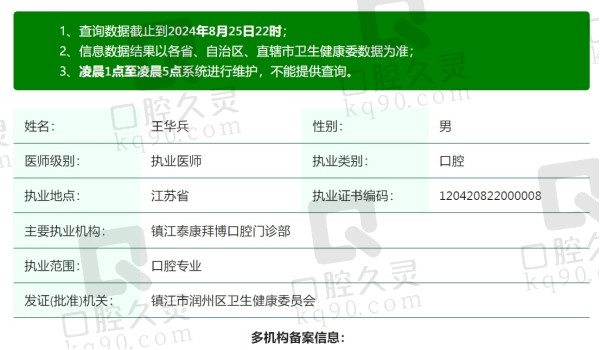 镇江拜博口腔医院王院长简介