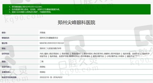 郑州尖峰眼科医院是正规医院吗？