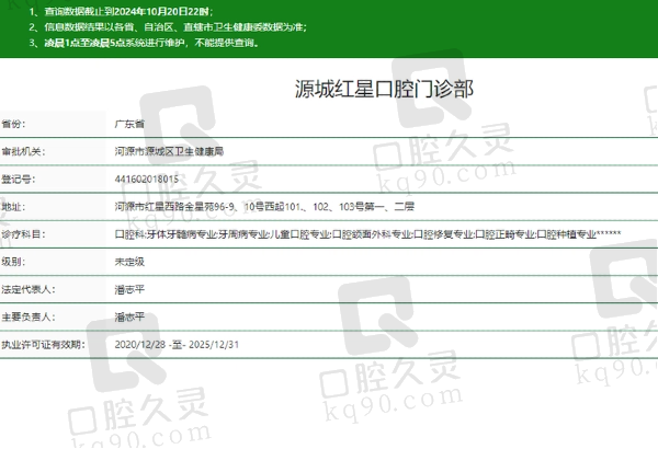 源城红星口腔门诊部正规吗