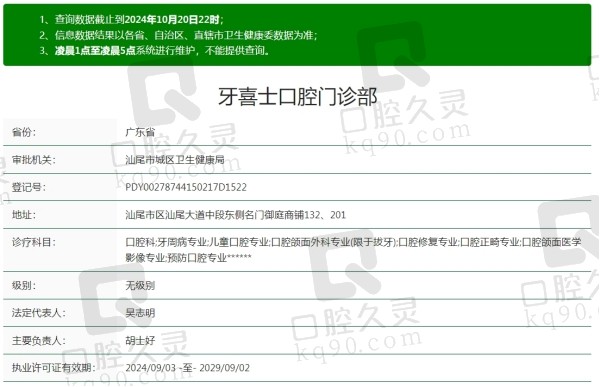 汕尾牙喜士口腔医院怎么样？