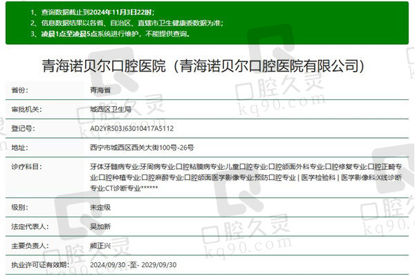 青海诺贝尔口腔医院资质