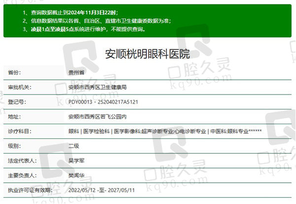 安顺光明眼科医院是几级医院