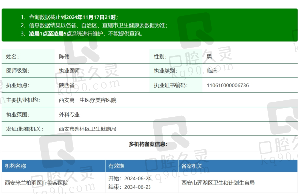西安高一生陈伟医生资质