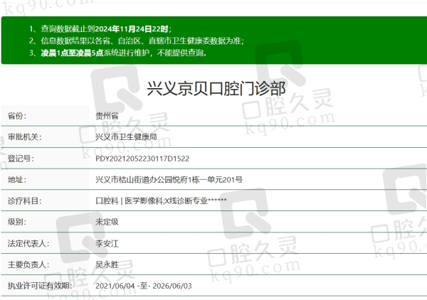 兴义京贝口腔医院怎么样