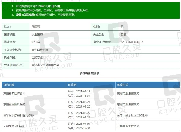 金华口腔医院马国强