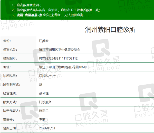 镇江润州紫阳口腔诊所正规